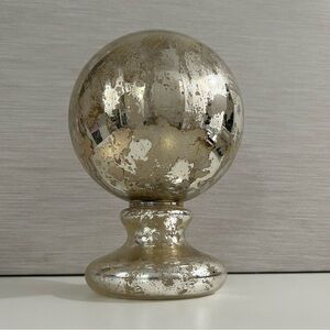 Lillian August Silver Glass Decorative Sphere